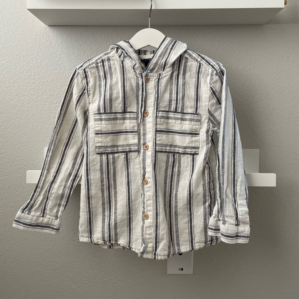 Boys Long Sleeve Linen Shirt
